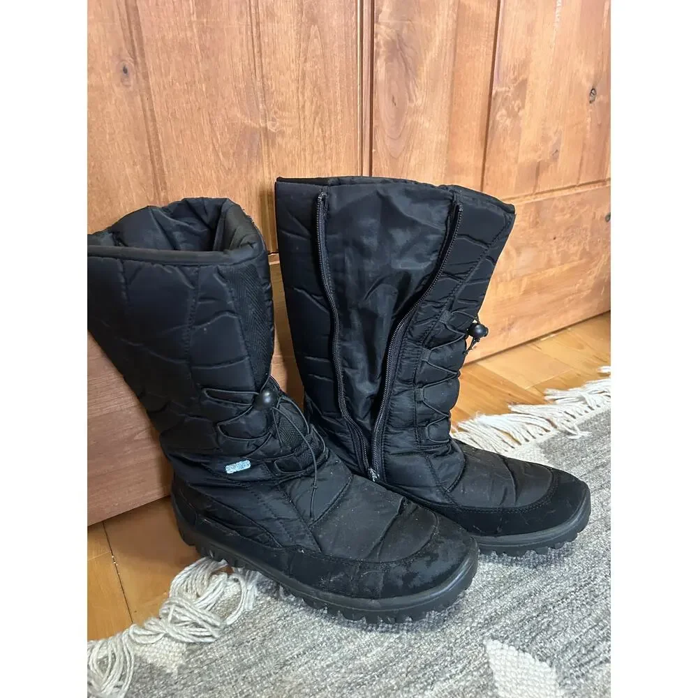Pajar Canada Fusion Quilted Zipper Winter Snow Boots Great Grip Size 42/9  8.5